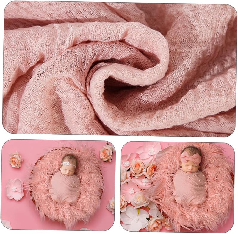 Newborn Photography Swaddle Wrap Blanket Hairband Set For Boys Girls Photo Prop - Image 5